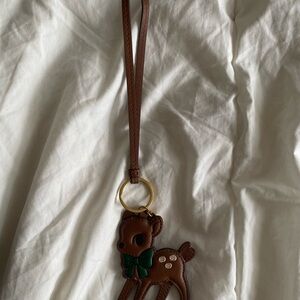 Artizia leather bag charm
